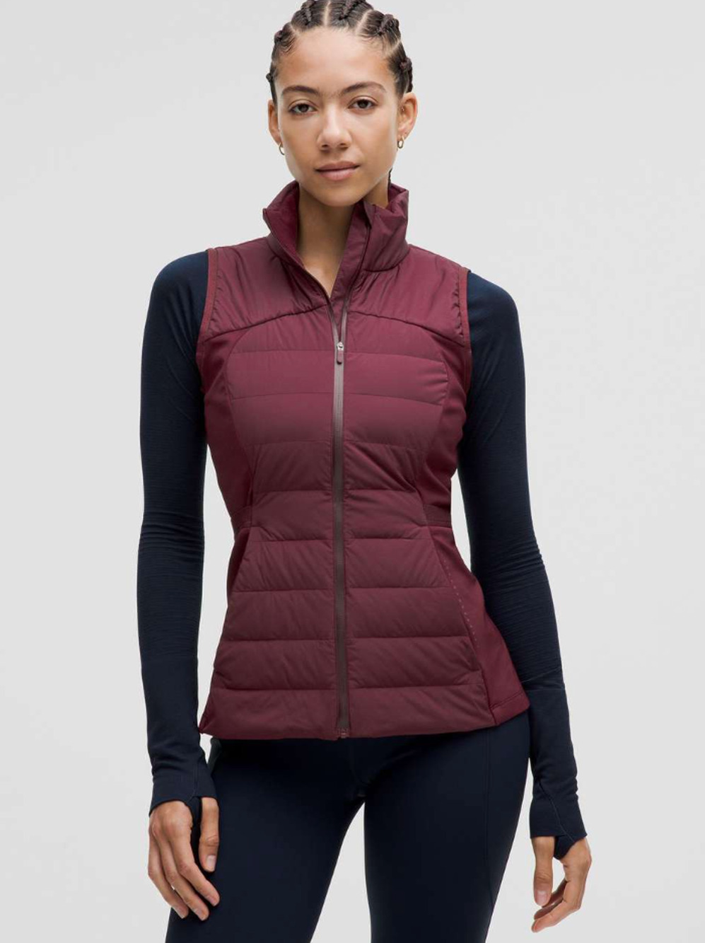 Lululemon Down For It All Vest Garnet Red Goose Down Puffer Size 10 NWOT W4CB0S